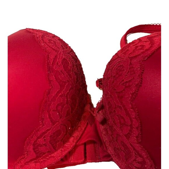 Victoria's Secret Body by Victoria Perfect Shape Red Multi-way Underwire Bra 36D - Picture 2 of 7